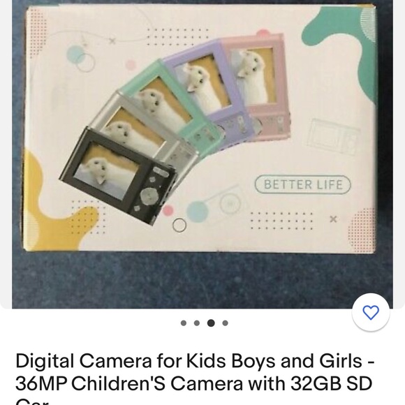 Digital Camera for Kids Boys and Girls - 36MP Children'S Camera with 32G… - Picture 2 of 9